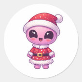 Rond Alien Christmas Sticker 2 (Devant)
