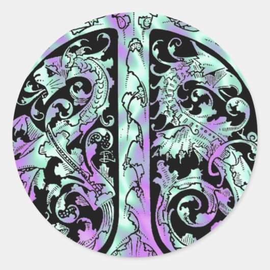 Rond Alien Green, Sticker Dragon (Devant)