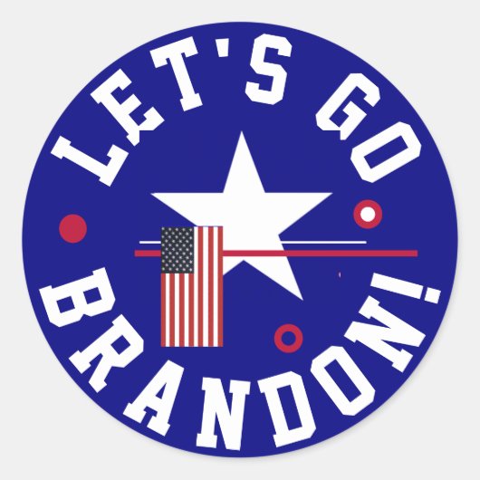 Rond Allons Brandon Classic Round Sticker (Devant)
