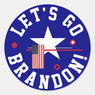 Rond Allons Brandon Classic Round Sticker