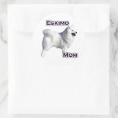 Rond American Eskimo Chien Maman 4 - Sticker (Sac)