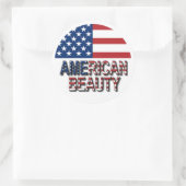 Rond American Flag - American Beauty Sticker (Sac)