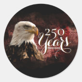 Rond America's 250th Anniversary Bald Eagle Sticker (Devant)