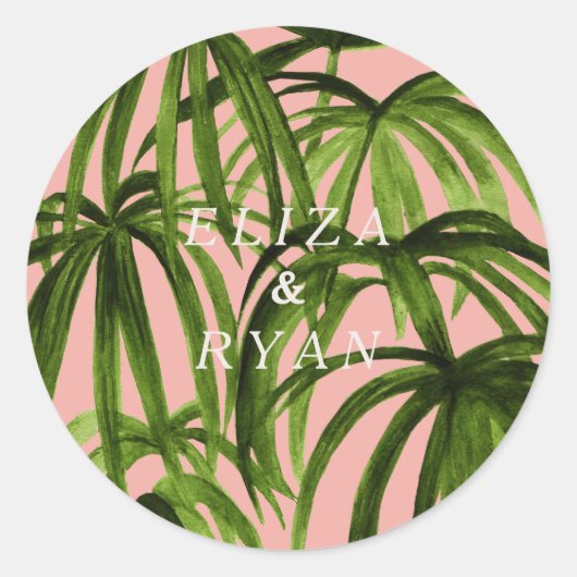 Rond Amour tropical / Sticker (Devant)