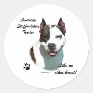 Rond AmStaff Like No Other Breed - Sticker