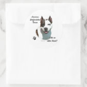 Rond AmStaff Like No Other Breed - Sticker (Sac)