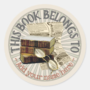 Rond Ancien Sticker Books & Spectacles