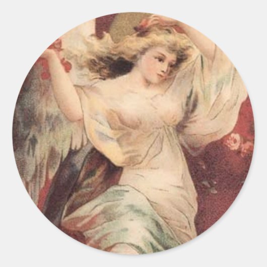Rond Angel rose - Sticker (Devant)