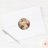 Rond Angel rose - Sticker (Enveloppe)