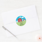 Rond Animaux de la grange Favoriser Sticker (Enveloppe)