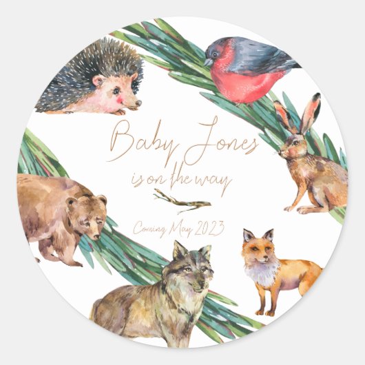 Rond Animaux forestiers des bois | Sticker multi-usage  (Devant)