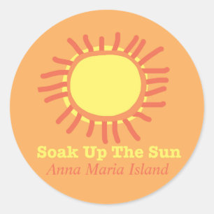 Rond Anna Maria Island Sticker au soleil