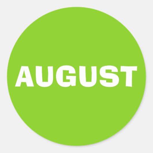 Rond Août Ad Lib Sticker vert jaune par Janz (Devant)