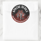 Rond Apache Devils ®️ 🇺 APACHE DEVILS SUPPORT Sticker (Sac)
