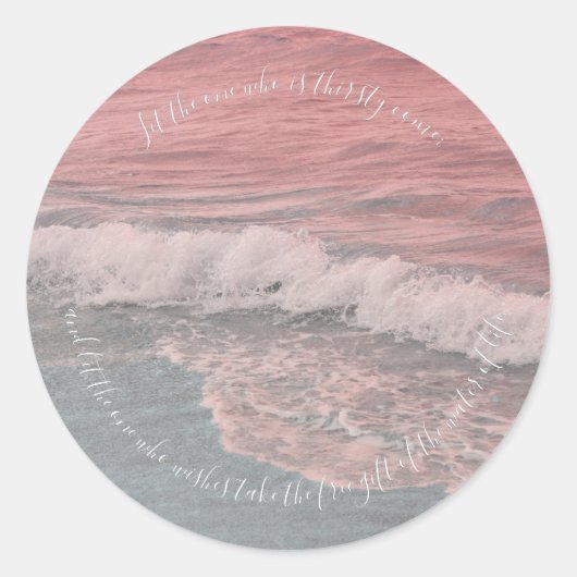 Rond Apocalypse 22:17 Sticker (Devant)