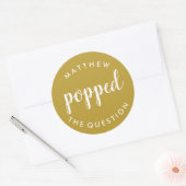 Rond Appuyez sur le sticker à questions Gold (Enveloppe)