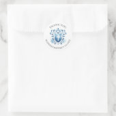 Rond Aquarelle Crest Baptism Favoriser Sticker (Sac)