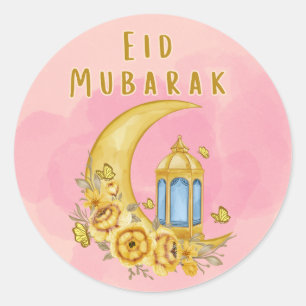 Rond Aquarelle Moon Aïd Moubarak Sticker