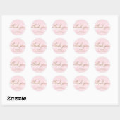 Rond Aquarelle rose Baby shower Or Favoriser Sticker (Feuille)