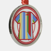 Rond Argenté Jesse Tree Joseph Coat Ornement #1 (Droite)