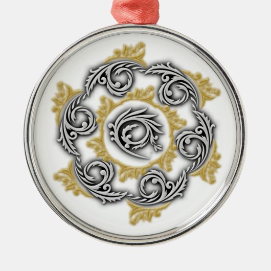Rond Argenté Ornement (Devant)