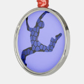 Rond Argenté Ornement de danseur (Gauche)