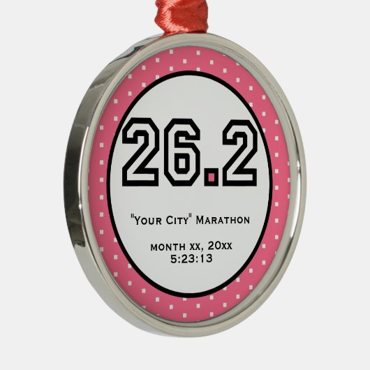 Rond Argenté Ornement de marathon (Droite)