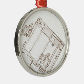 Rond Argenté Ornement de marche de tambour de piège (Droite)