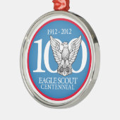 Rond Argenté Ornement Eagle Scout (Gauche)