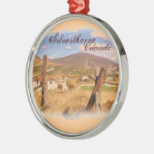 Rond Argenté Ornement rustique de scène de Silverthorne le (Gauche)