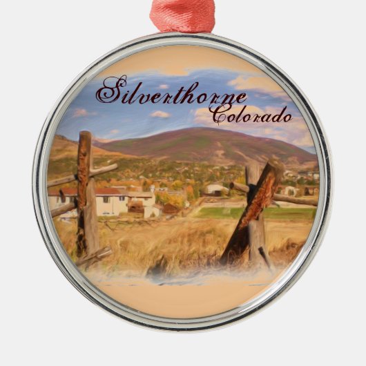 Rond Argenté Ornement rustique de scène de Silverthorne le (Devant)