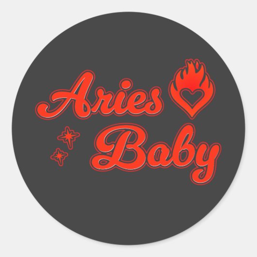 Rond Aries baby sticker (Devant)