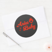 Rond Aries baby sticker (Enveloppe)