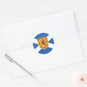 Rond Armoiries écossaises Classic Round Sticker (Enveloppe)