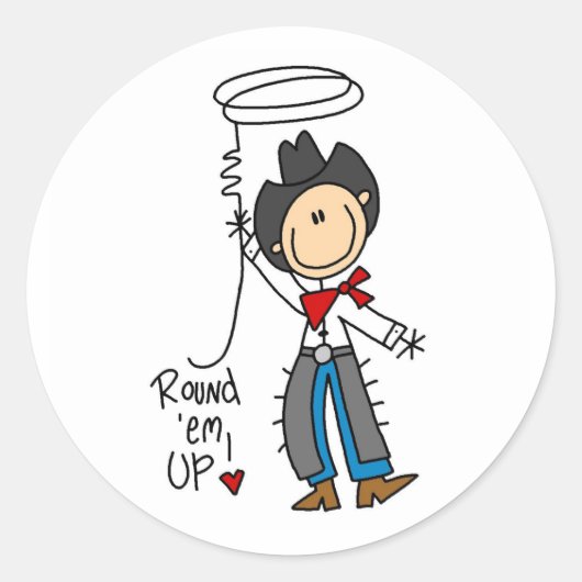 Rond Arrondis-Moi ! Sticker à bascule pour cow-boy (Devant)