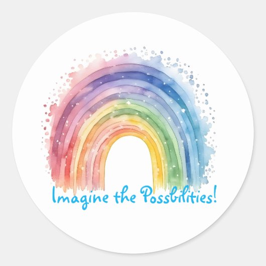 Rond Art De Debi, Sticker Arc-En-Ciel (Devant)