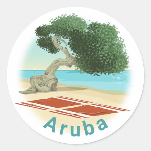 Rond Aruba Sticker (Devant)