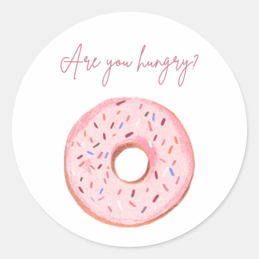 Rond "As-tu faim ?" Sticker 🍩 Donut 💞 (Devant)
