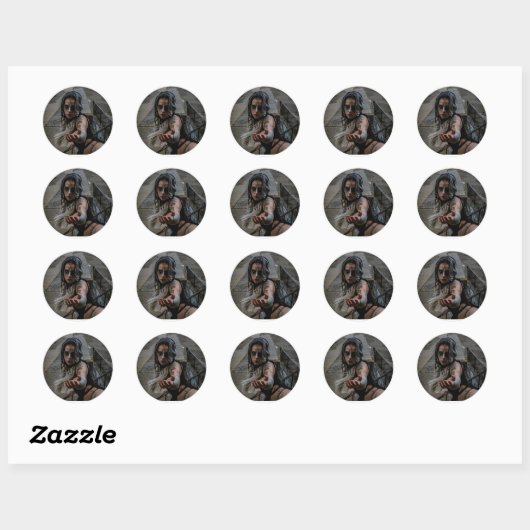 Rond Assassin Sticker (Feuille)