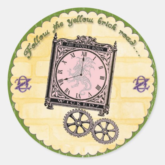 Rond Assistant du parti Oz Sticker méchant (Devant)