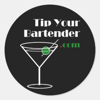 Rond Astuce votre sticker Bartender.com