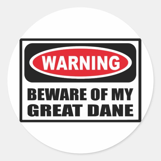 Rond ATTENTION À MON GRAND Sticker DANE (Devant)
