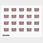 Rond ATTENTION À MON Sticker MASTIFF ANGLAIS (Feuille)