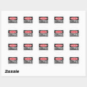 Rond ATTENTION AU Sticker SQUIRRELS (Feuille)