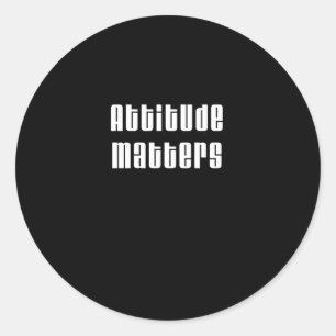 Rond Attitude S Bold Typographie Design Sticker