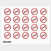 Rond Aucun Sticker (Feuille)