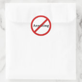 Rond Aucun Sticker (Sac)
