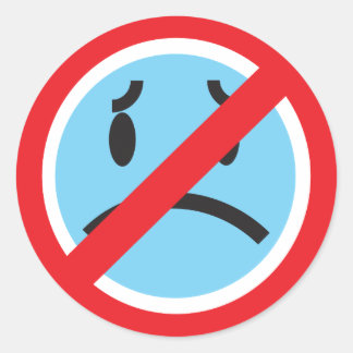 Rond Aucun Sticker Frowns
