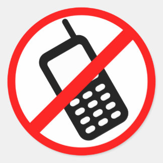 Rond Aucun sticker pour téléphone portable