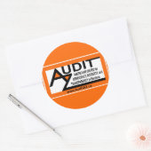 Rond AuditAZ 3" Sticker Round (Enveloppe)